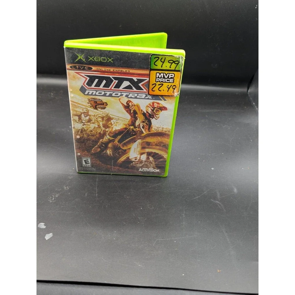 MTX Mototrax Original Xbox CIB Disc Case Manual Activision Motocross